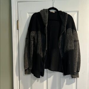 Stylish Black and Gray Hoodie